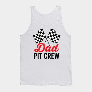 Dad Pit Crew for Racing Party Costume Tank Top